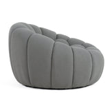 VIG Furniture Divani Casa Yolonda - Modern Curved Light Grey Fabric Sofa Set VGEV2126C-SET-C-07