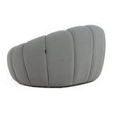 VIG Furniture Divani Casa Yolonda - Modern Curved Light Grey Fabric Sofa Set VGEV2126C-SET-C-07