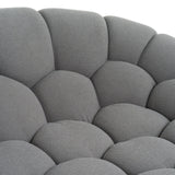 VIG Furniture Divani Casa Yolonda - Modern Curved Light Grey Fabric Sofa Set VGEV2126C-SET-C-07