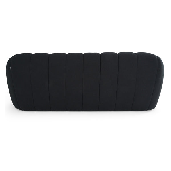 Vig Furniture Divani Casa Yolonda - Chic Black Fabric Bed With Tufted Headboard For Modern Bedroom Elegance Black  Vgev-a127-blk