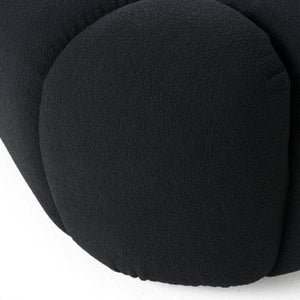 Vig Furniture Divani Casa Yolonda - Chic Black Fabric Bed With Tufted Headboard For Modern Bedroom Elegance Black  Vgev-a127-blk