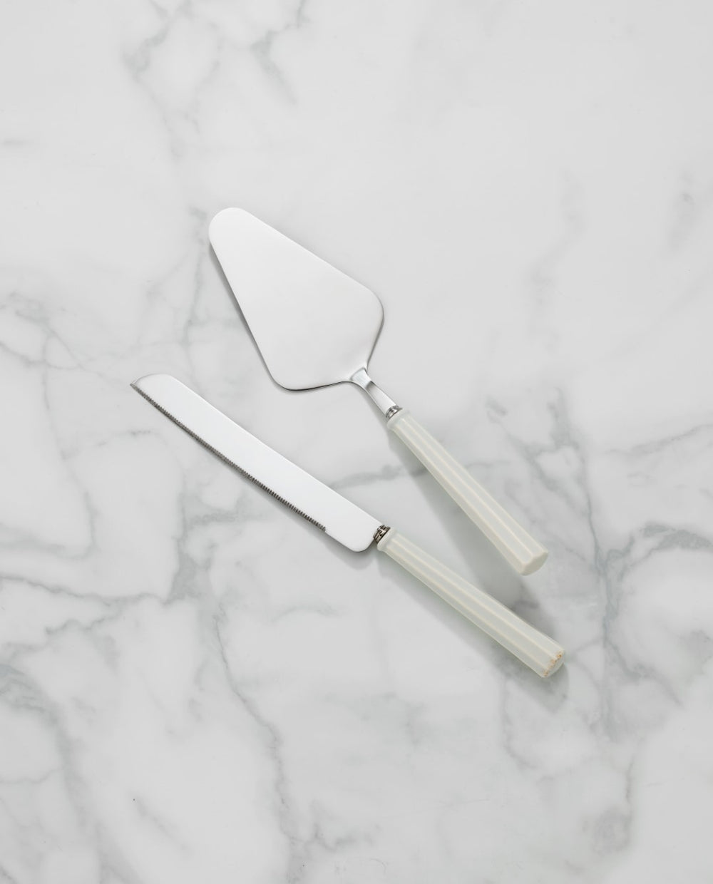 Lenox French Perle Scallop 2-Piece Dessert Set White, OFF WHITE METAL 895080