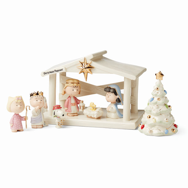 Lenox Peanuts The Christmas Pageant & Creche 8-Piece Set Multi, NO COLOR PORCELAIN 895265