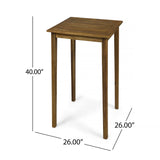 Christopher Knight Home® Noble House Polaris Square Bar Table