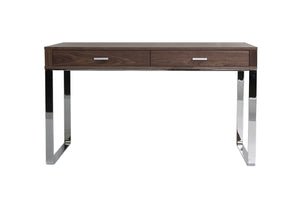 Soho Concept York Desk - Stylish Walnut, Wenge Oak & Lacquer Finishes With Durable Chrome & Black Steel Base   Soho-concept-dining-chair-13995