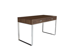 Soho Concept York Desk - Stylish Walnut, Wenge Oak & Lacquer Finishes With Durable Chrome & Black Steel Base Walnut  Soho-concept-dining-chair-13993