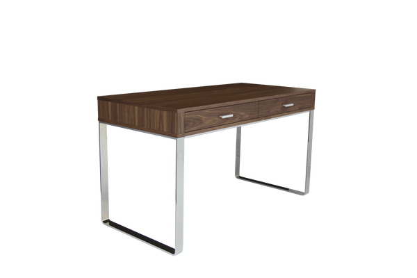 Soho Concept York Desk - Stylish Walnut, Wenge Oak & Lacquer Finishes With Durable Chrome & Black Steel Base Walnut  Soho-concept-dining-chair-13993