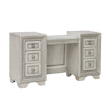 Camila 7 Drawer Vanity White with Cream Finish P269134S Pulaski Furniture