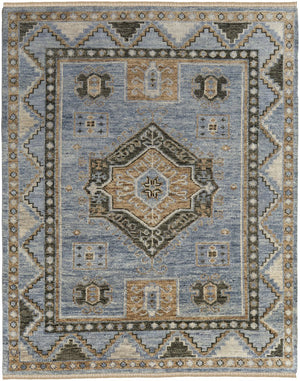 Feizy Rugs Fillmore Traditional Hand-knotted Wool Rug - Artisan Crafted Medallion Design With Rich Colors Blue,Green Wool Fil6935fblugrnc00