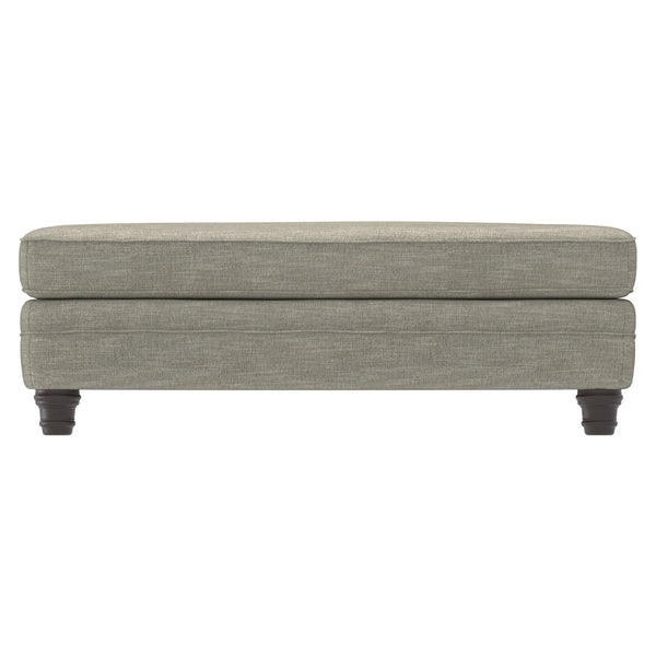 Bernhardt Bernhardt Tarleton Ottoman - 52"W Rectangular Upholstered Bench With Turned Legs, Versatile Seating/Table Finish Options - Made to Order B4261G