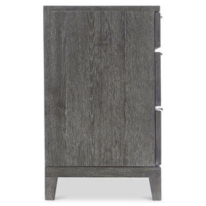 Bernhardt Bernhardt Menton Dresser In Sutton Rustic Oak With Six Drawers, Dark Graphite Pulls, Solid Base 352052