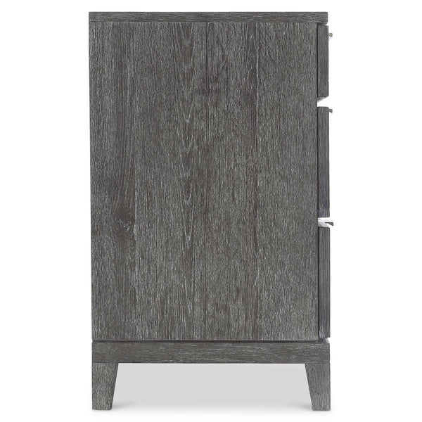 Bernhardt Bernhardt Menton Dresser In Sutton Rustic Oak With Six Drawers, Dark Graphite Pulls, Solid Base 352052