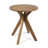 Christopher Knight Home® - Noble House - Stamford Outdoor Round Acacia Wood Bistro Table with X Legs