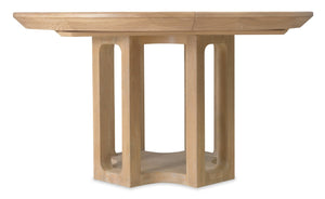 Hooker Furniture Banyon Desert Oak Round Dining Table With 18" Leaf — Solid White Oak Pedestal, Seats 4–6 6081-75201-82