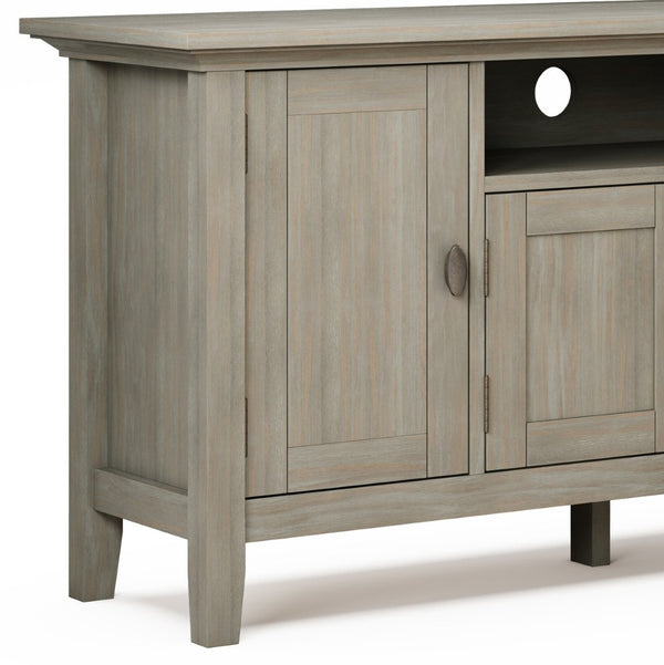 English Elm Redmond 72" Tv Media Stand - Handcrafted Distressed Grey With Ample Storage & Cord Management B136P159539-GIGA