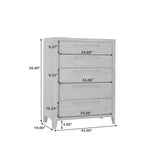 Scott Living Home Griffith Five Drawer Chest Gray with Light Wood Finish P367DJ124 Pulaski Furniture