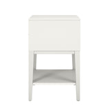 Homelegance By Top-Line Labron 1-Drawer Side Table White Wood