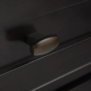 English Elm Warm Shaker Solid Wood Nightstand With Drawers & Open Shelf - Hickory Brown, Stylish & Versatile! B136P159738-GIGA