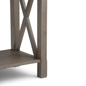 English Elm Kitchener Console Sofa Table - Rustic Farmhouse Grey With Storage, Stylish Design For Any Space B136P158209