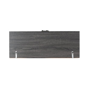English Elm Christopher Knight Home® - CUBE Contemporary Cube Unit Bookcase in Grey Oak with Faux Wood, Iron Legs, Shelves, Drawer & Cabinets 66446.00