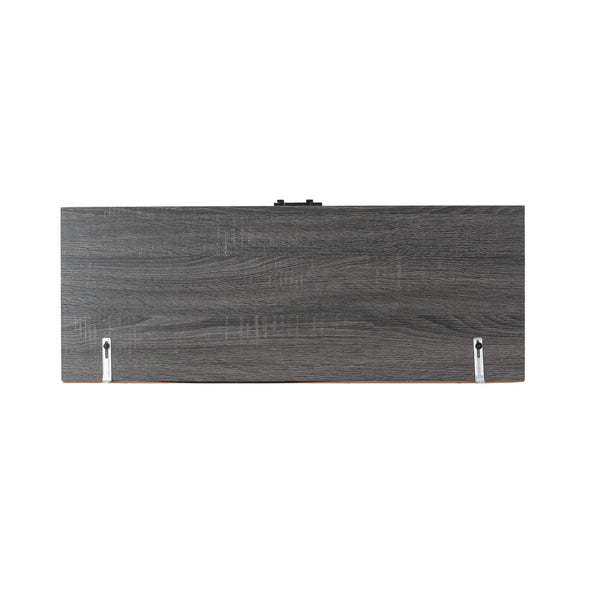 English Elm Christopher Knight Home® - CUBE Contemporary Cube Unit Bookcase in Grey Oak with Faux Wood, Iron Legs, Shelves, Drawer & Cabinets 66446.00