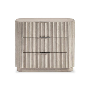 Bernhardt Bernhardt Lucerne Wire-brushed Oak Bedside Chest with Usb Charging and Soft-close Drawers 34" W x 19.75" D x 29" H 393230