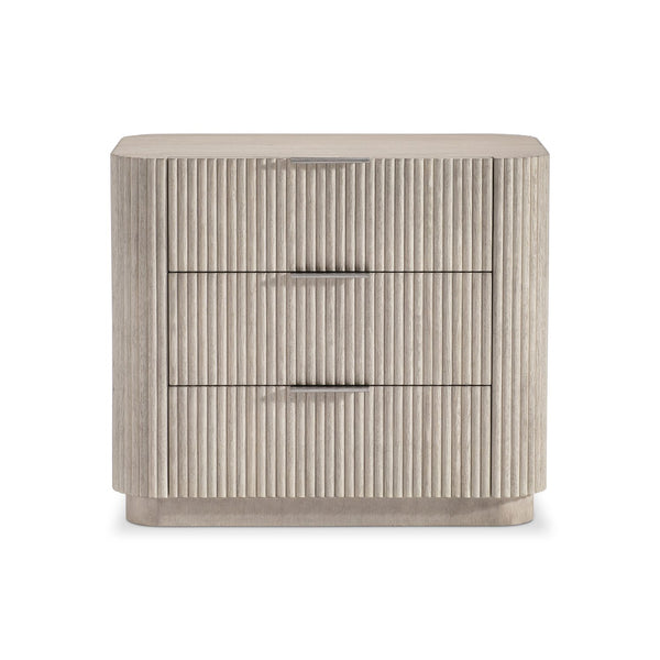 Bernhardt Bernhardt Lucerne Wire-brushed Oak Bedside Chest with Usb Charging and Soft-close Drawers 34" W x 19.75" D x 29" H 393230