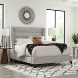 Parker House Parker Living Sleep Jacob - Luxe Light Grey King Bed Luxe Light Grey 100% Polyester (W) BJCB#9000-2-LLG