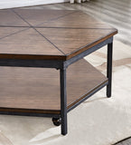 English Elm Steve Silver - Ultimo - Hexagon Lift Top Cocktail Table - Brown