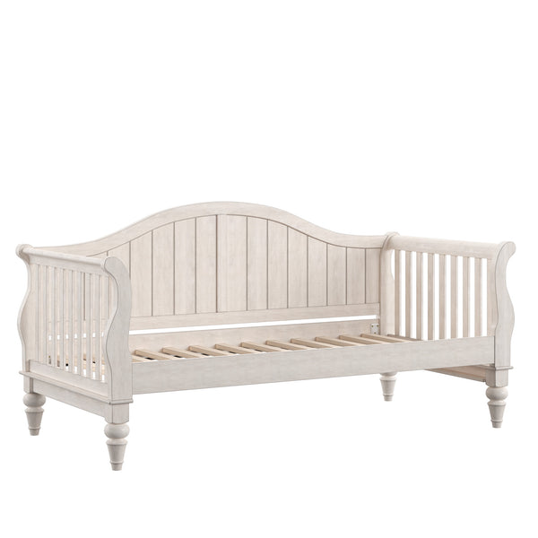 Homelegance By Top-Line Esteban Traditional Wood Slat Daybed White Rubberwood