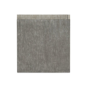 Bernhardt Bernhardt Cerused Acacia Side Table With Storage, Two-Tone Shale Finish, Soft-Close Doors & Steel Accent 306122