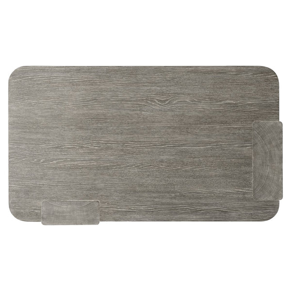 Bernhardt Bernhardt Monolith Open Base Cocktail Table — Wire-Brushed White Oak Puma Finish, Asymmetrical Sculptural Design 343013