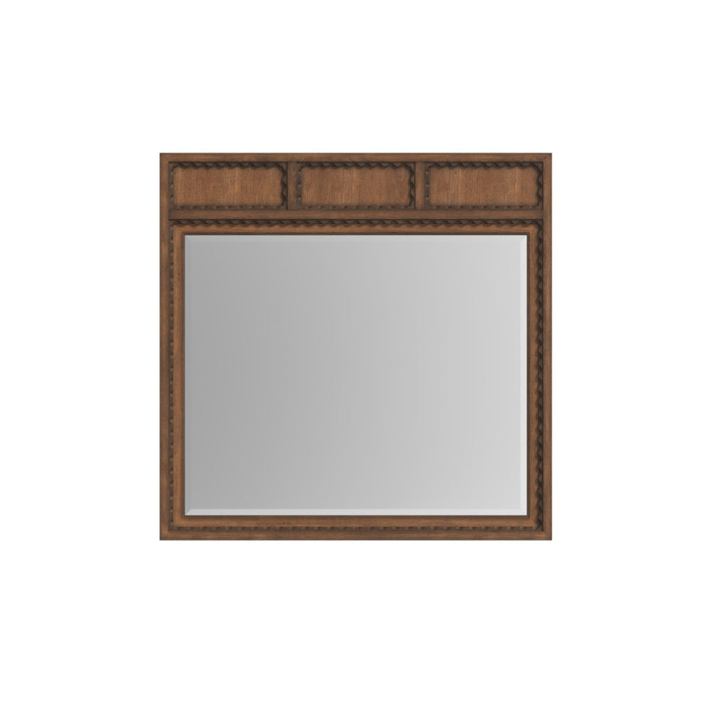A.R.T. Furniture Harbor Dresser Mirror - Timeless Rustic Elegance with Warm Wood Frame for Contemporary & Traditional Spaces 338121-2731