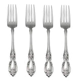 Oneida Louisiana Stainless Steel Dinner Forks, Set of 4, Mirror Finish, Dishwasher Safe