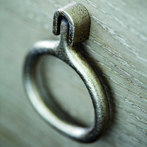 Bernhardt Bernhardt Linea Nightstand With Cerused Greige Oak, 3 Drawers, Textured Graphite Hardware, Rustic Modern Elegance 384232G