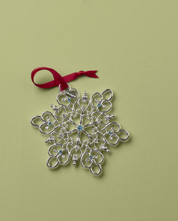 Lenox 2024 Snow Majesty Ornament, 20th Edition Metallic, SLVR PLATE METAL 895948