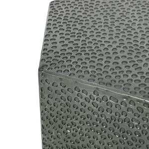 English Elm Christopher Knight Home® - METAL Modern Hammered Iron Geometric Side Table — Sleek Brushed Finish, Sturdy 80 lb Capacity Antique Silver 72228.00