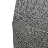 Christopher Knight Home® - Noble House - Pamsha Modern Hammered Iron Geometric Side Table