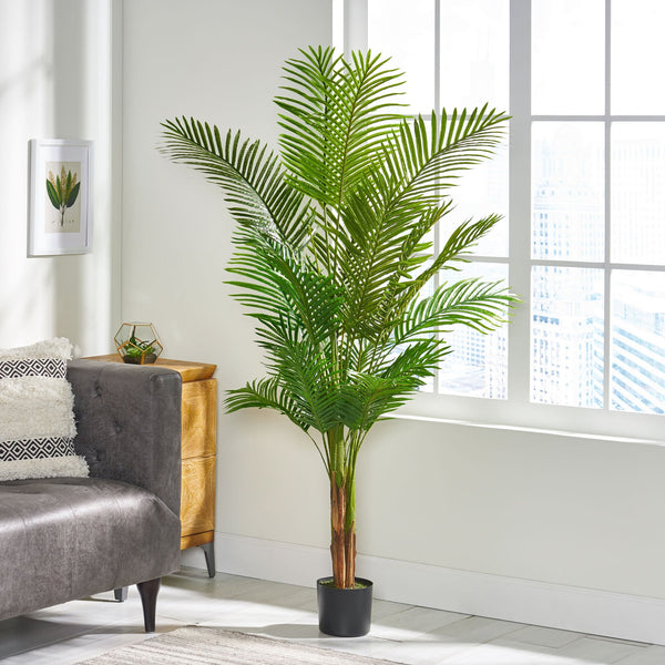 English Elm 180cm Artificial Palm Tree Faux Tropical Plant for Living Room Entryway or Office 70525.00