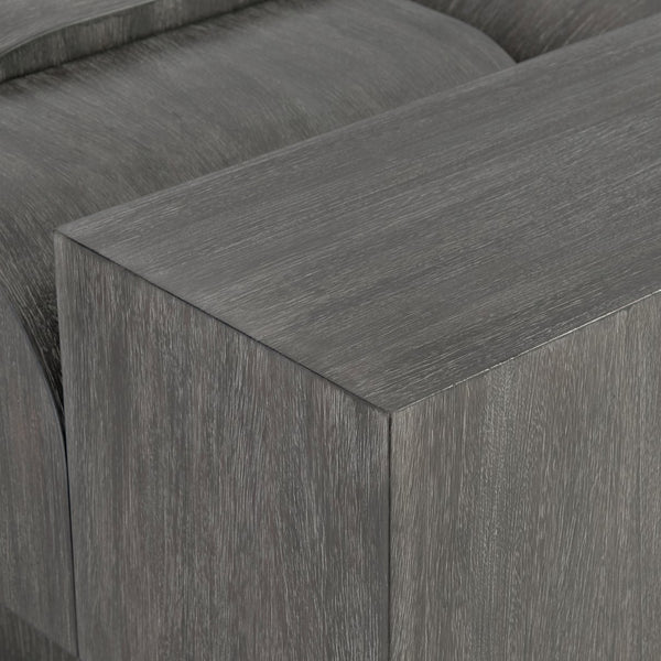 Bernhardt Bernhardt Basi Multilevel Mahogany Cocktail Table With Bracken Finish, Sculptural Plinth Base On Casters 347017