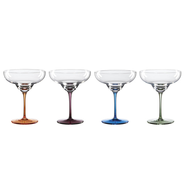 Lenox Oneida Bottoms Up Margarita Glasses, Set of 4 Multi, MULTI GLASS,CRYSTAL 895926