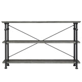 Homelegance By Top-Line Rafferty Vintage Industrial TV Stand Grey Wood