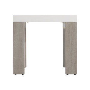 Bernhardt Bernhardt Lorenzo Side Table With Vintage Cream Grc Top And Flint White Oak Base, Modern-Organic Accent (96) 465111