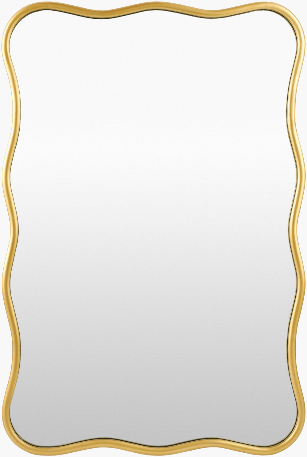 Surya Reynosa 36"H X 24"W Mid-century Modern Accent Mirror - Chic, Stylish Decor For Any Room! Frame, Gold Iron Yso001-3624