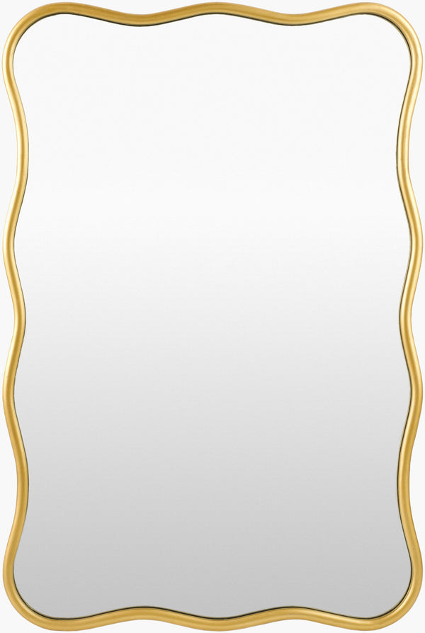 Surya Reynosa 36"H X 24"W Mid-century Modern Accent Mirror - Chic, Stylish Decor For Any Room! Frame, Gold Iron Yso001-3624
