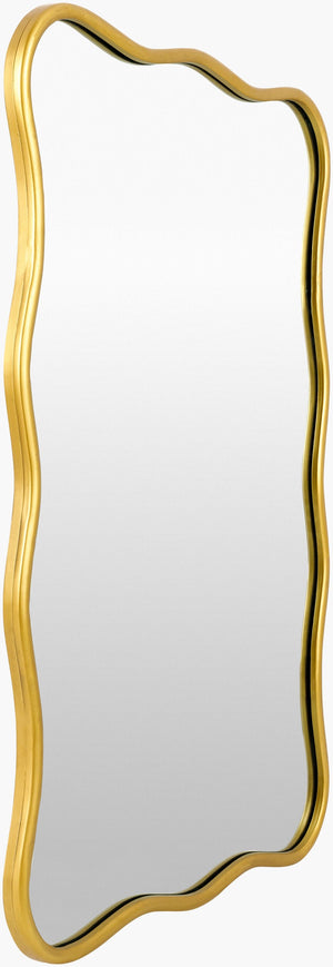 Surya Reynosa 36"H X 24"W Mid-century Modern Accent Mirror - Chic, Stylish Decor For Any Room! Frame, Gold Iron Yso001-3624