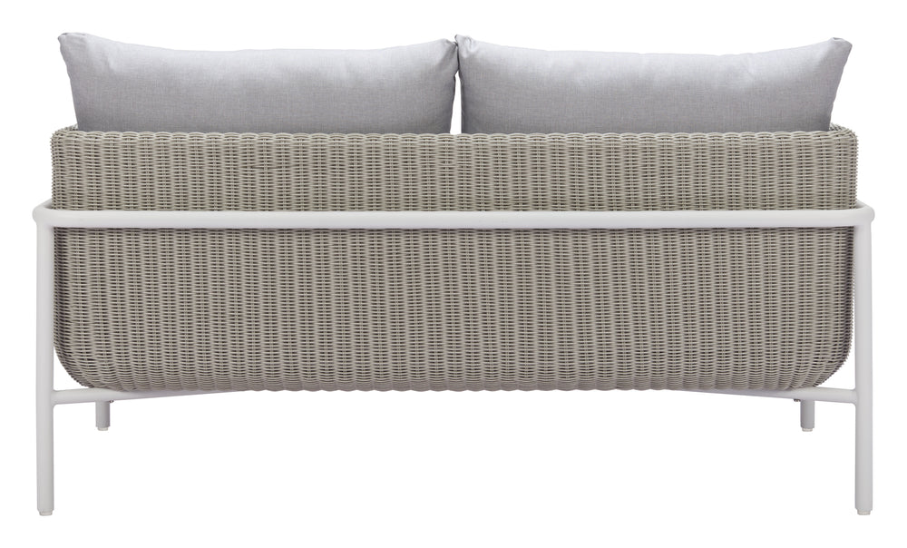 Frais Loveseat Gray 704016 Zuo Modern