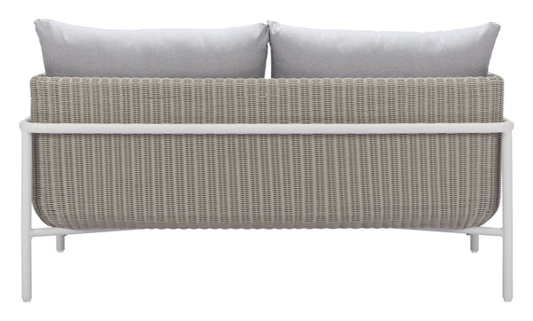 Frais Loveseat Gray 704016 Zuo Modern