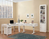 Parker House Boca 57 In. Writing Desk Cottage White Poplar Solids / Birch Veneers BOC#357D