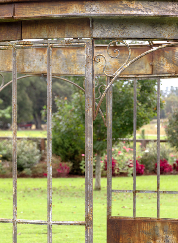 Park Hill Aged Metal Gazebo EDX90088